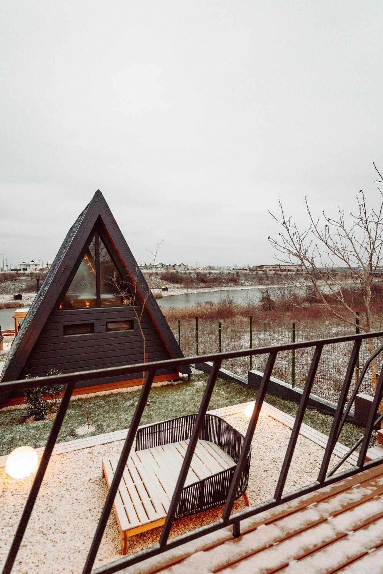 A-By The Lake - Private A Frame Villas Caciulati Exterior photo