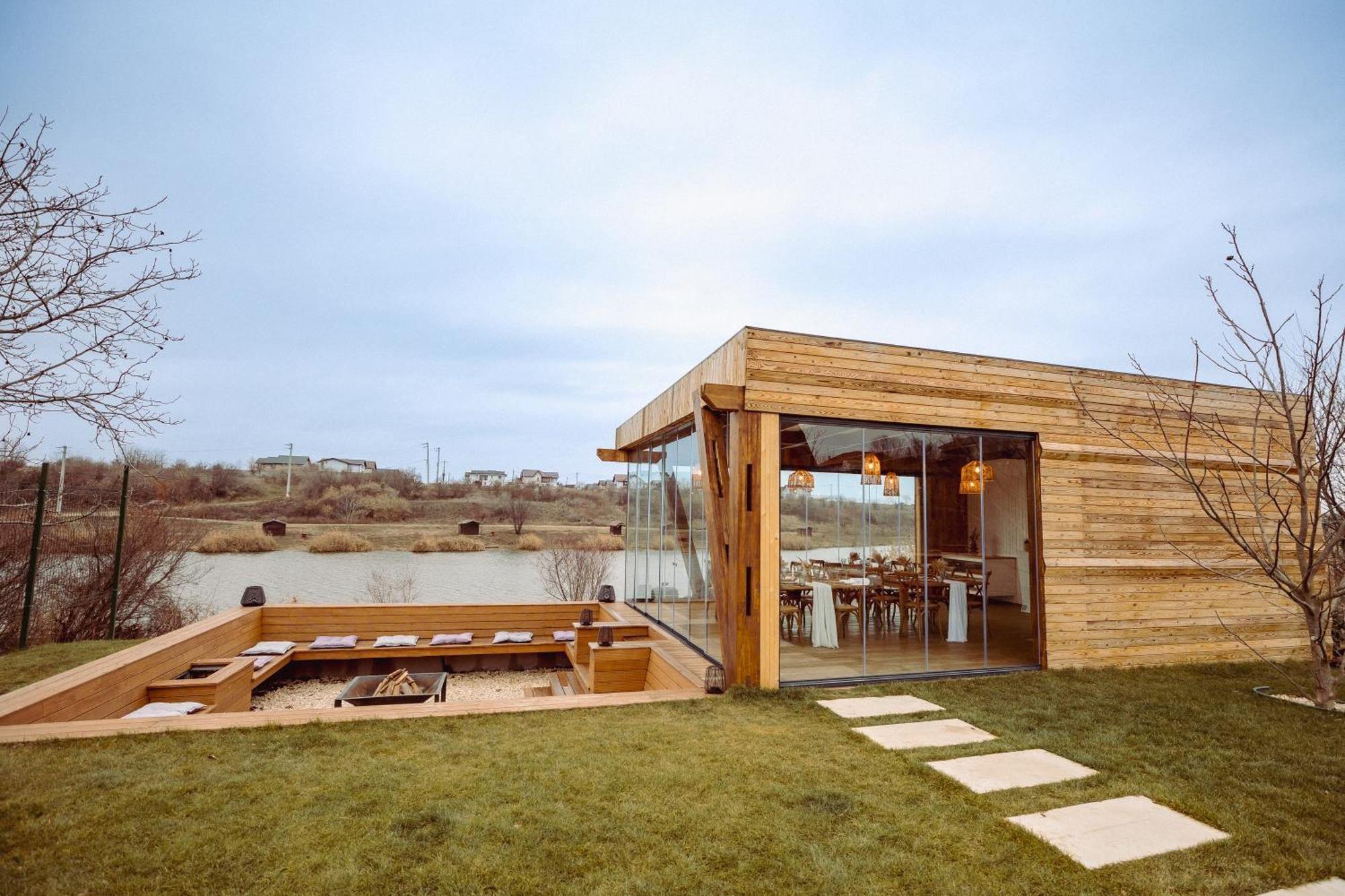 A-By The Lake - Private A Frame Villas Caciulati Exterior photo
